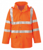 Orange Breathable Rain Jacket | CMT Group UK