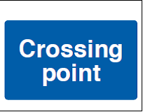  Crossing Point Sign - PVC