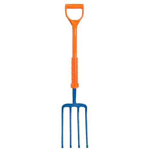 MAX Insulated Heavy Contractors Fork with orange insulated handle | CMT Group
