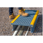GRP Step Over Platform Grey/Yellow