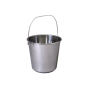 Stainless Steel Bucket with Handle - 12 Litre Capacity