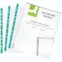 Q-Connect A4 Deluxe Punched Pockets, 65 micron, Top Opening - Pack of 100