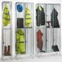 Two Door Wire Mesh Locker (1974mm) showing dual compartments and boots storage | CMT Group