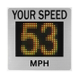 GR36CL Radar Speed Sign - Multicolour - Green/Yellow/Red