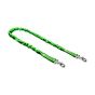 NLG extended bungee tool lanyard lime green black bungee construction dual 360-degree Quick Clip connectors angled view | CMT Group UK
