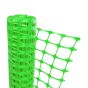 Green plastic mesh barrier fencing roll unpackaged showing mesh structure and green colouring | CMT Group UK