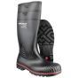 Dunlop Acifort Capped Full Safety Wellingtons – Chemical & Oil Resistant – S5 SRA front three-quarter view displaying steel toe cap and chemical resistant PVC upper | CMT Group