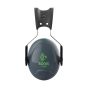 JSP Sonis 1 ear defenders earcup detail SNR 27 green trim stainless steel arms | CMT Group UK