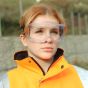 Anti-fog panoramic safety goggles clear polycarbonate lens front face view wide aperture | CMT Group UK