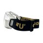 Safety goggles clear polycarbonate lens adjustable strap side profile showing frame and seal depth | CMT Group UK