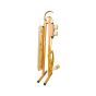 110V LED A-frame work light yellow folding stand upright position with 2 socket outlets | CMT Group UK