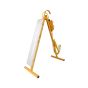 110V LED A-frame work light angled position showing batten LED panel and 5m yellow cable | CMT Group UK