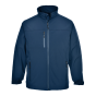 Waterproof Softshell Jacket 8000mm – Navy – Breathable Workwear Core – 6 Pockets front product image | CMT Group
