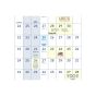 A1 drywipe wall planner close up calendar grid layout and markings | CMT Group UK