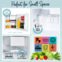 Counter Top Mini Fridge 41L Reversible Door features | CMT Group UK
