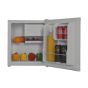 Counter top mini fridge 41L open door showing interior shelf chiller zone and two door racks | CMT Group UK