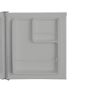 Mini fridge 41L countertop white side view showing reversible door integrated handle | CMT Group UK