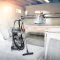 Vacmaster M-Class 38L Dust Extractor - Stainless Steel Wet & Dry Vacuum Cleaner on site use | CMT Group