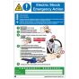 Safety Sign - 420x594mm A2 - 3mm Correx - Electric Shock Emergency Action