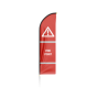 3.4m Hi Vis Sail Flag Double Sided - Base & Pole NOT Included - Printed: Fire Point