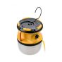 110V LED globe site light top view showing hanging hook mounting point tripod thread and cable entry | CMT Group UK
