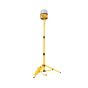 Globe light adjustable tripod 1.5m yellow steel with 110V LED globe site light shown for illustration sold separately | CMT Group UK