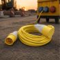 110V Extension Lead 14m in use | CMT Group UK