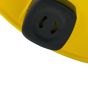 110V cable reel cable entry point detail yellow reel showing rubber cable strain relief | CMT Group UK