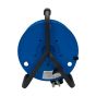 50m cable reel rear view blue polypropylene drum iron frame stable base carry handle | CMT Group UK
