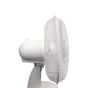 Desk fan 12 inch side profile showing 25 degree tilt adjustment and freestanding base | CMT Group UK