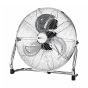 18 inch industrial floor fan chrome wire grill metal blades front view white background | CMT Group UK