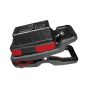 MAX rechargeable LED work light rear view showing magnetic back plate clip arm and battery housing detail | CMT Group UK