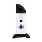 Electric convector heater 2kW side view showing two rocker switches 750W 1250W 2000W and thermostat dial | CMT Group UK