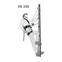 Kratos Astra work positioning lanyard EN 358 application diagram showing operative leaning against structure | CMT Group UK