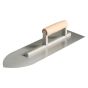 MAX Bullnose Flooring Trowel 400 x 120mm grade 50 steel blade with FSC wooden handle | CMT Group