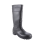 Heavy Duty Wellington Boot with Steel Toe Cap and Mid Sole - Black - Size 13