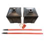 GS6 Goal Post Kit - Bunting - Ballast Block Base