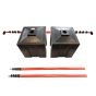 GS6 Goalpost Kit - Telescopic Crossbar - Ballast Block Base| CMT Group UK