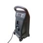 Rhino TQ4 infrared heater rear view showing individual element switches and integrated wheels | CMT Group UK