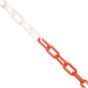 Plastic Warning Chain 6mm - Red/White - 25m