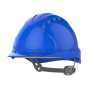 JSP EVO3 Slip Ratchet Safety Helmet Mid Peak - Blue