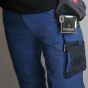 Dustlight Mini particulate matter analyser worn on hand at breathing zone showing green alert and smiley display | CMT Group UK