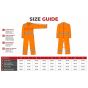 Portwest Flame Retardant Anti-Static Hi-Vis Coverall size guide | CMT Group UK