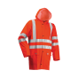 Hi Vis FR AS & Arc Rain Jacket Hi Vis Orange