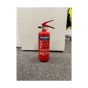 Firechief 2kg powder extinguisher close up showing gauge and nozzle | CMT Group UK