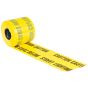 Yellow street lighting cable warning tape for trench backfill and strike prevention | CMT Group UK
