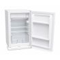 Under counter fridge 80L open door showing interior shelves chiller compartment and salad drawer | CMT Group UK
