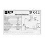 CMT under counter fridge rating plate showing UKCA CE markings 220-240V 50Hz R600a refrigerant | CMT Group UK