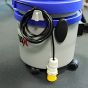 MAX 110V L-class vacuum yellow 16A site connector and cord storage close-up | CMT Group UK