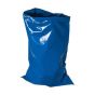 Blue polythene rubble sack open showing 50L capacity 500 x 750mm dimensions | CMT Group UK